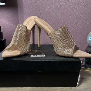 Elegant Rhinestone Embellished Heels